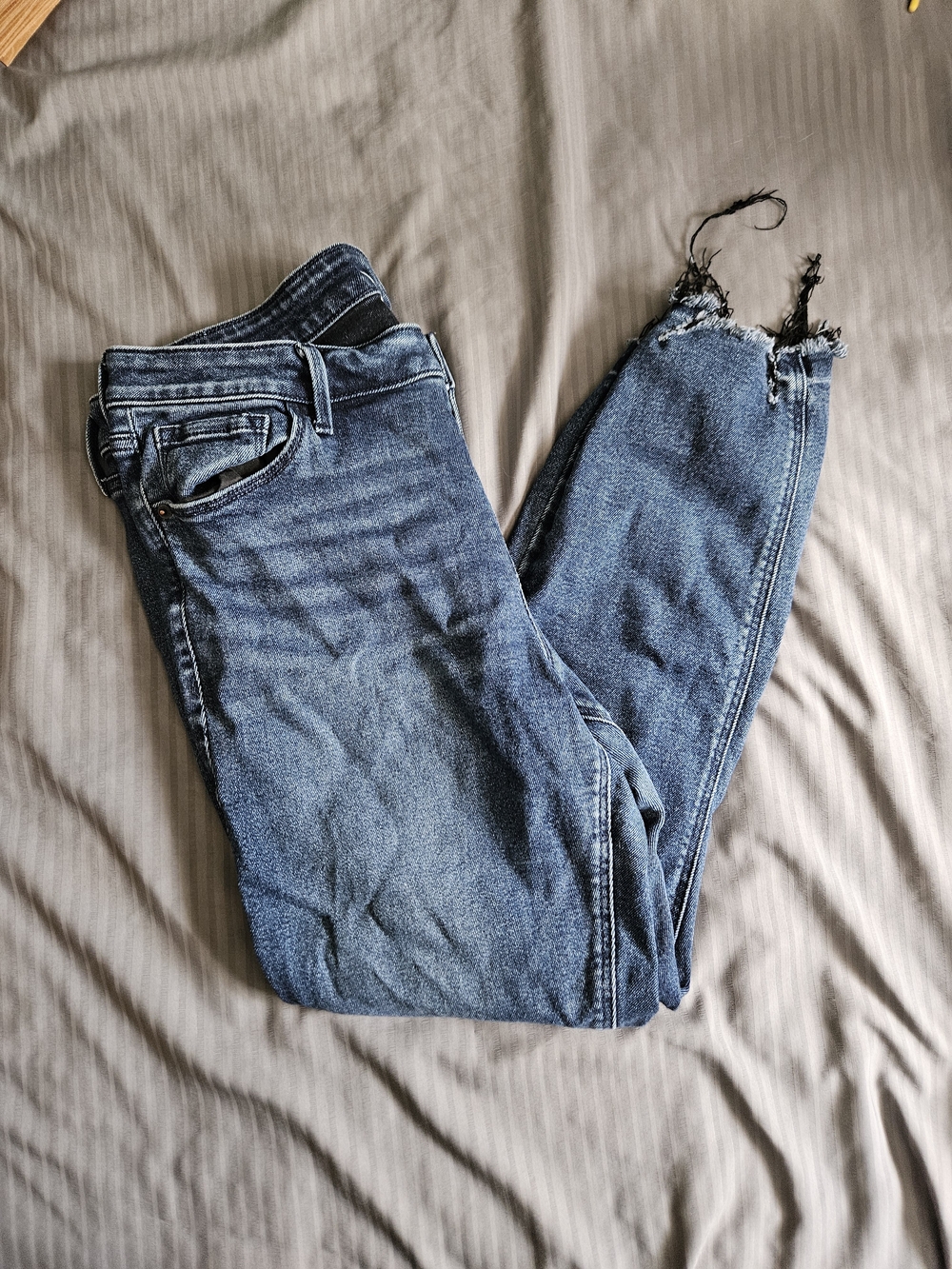 Classic Blue Women's Distressed Skinny Jeans
